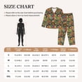 thumbnail image 4 of Pofeuu different patchwork Print Womens Pajamas Set Long Sleeve Sleepwear Button Down Nightwear Soft Pj Lounge Sets Button Down Pajamas Women-Large, 4 of 7