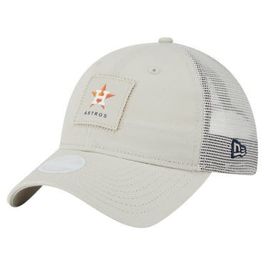 Women's-New Era  Light Beige Houston Astros Square Stitch 9TWENTY Adjustable Hat