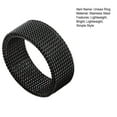 thumbnail image 7 of OPOLSKI Finger Ring Simple Style Vivid Color All Match Allergy Free Lightweight Decorative Stainless Steel Temperament Bright Luster Unisex Finger Ring for Men White, 7 of 7