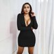 thumbnail image 3 of European and American sexy exposed women's nightclub hot girl dress new style foreign trade supply whole Hangzhou factory Red wine S, 3 of 4