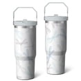 thumbnail image 2 of 1pc dragonfly 30oz Tumbler with Straw & Handle - Insulated Stainless Steel Cup | Holiday Gift for Man Women (Christmas, Valentine's, Birthday), 2 of 7