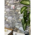 thumbnail image 4 of Dundee Deco 3D Wall Panels - Cladding, Grey Pewter Blonde Stone Look Wall Paneling, Styrofoam Facing for Interior and Exterior Applications, DIY, Set of 10, Covers 54 sq ft, 4 of 10