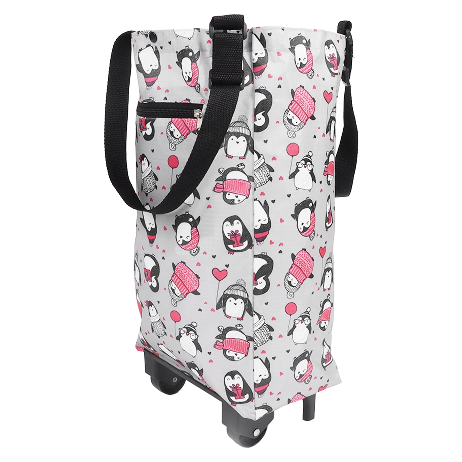 Household Grocery Carts, Large Storage Space Washable Foldable Durable