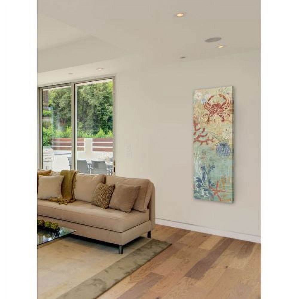 "Floral Frenzy Coastal VI" Painting Print on Canvas