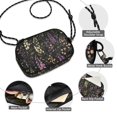 thumbnail image 3 of FORMRS Mini Crossbody Bag for Women Adjustable Rope Shoulder Casual Phone Purse, Purple Floral Pattern, 3 of 7