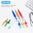 thumbnail image 4 of 8 Pcs Multicolor Gel Pens, 0.7mm Colored Retractable Pens Medium Point, Quick Dry Gel Ink Pens Bulk Smooth Writing with Soft Anti-Slip Grip for Journaling Office Supplies School Women Men, 4 of 6