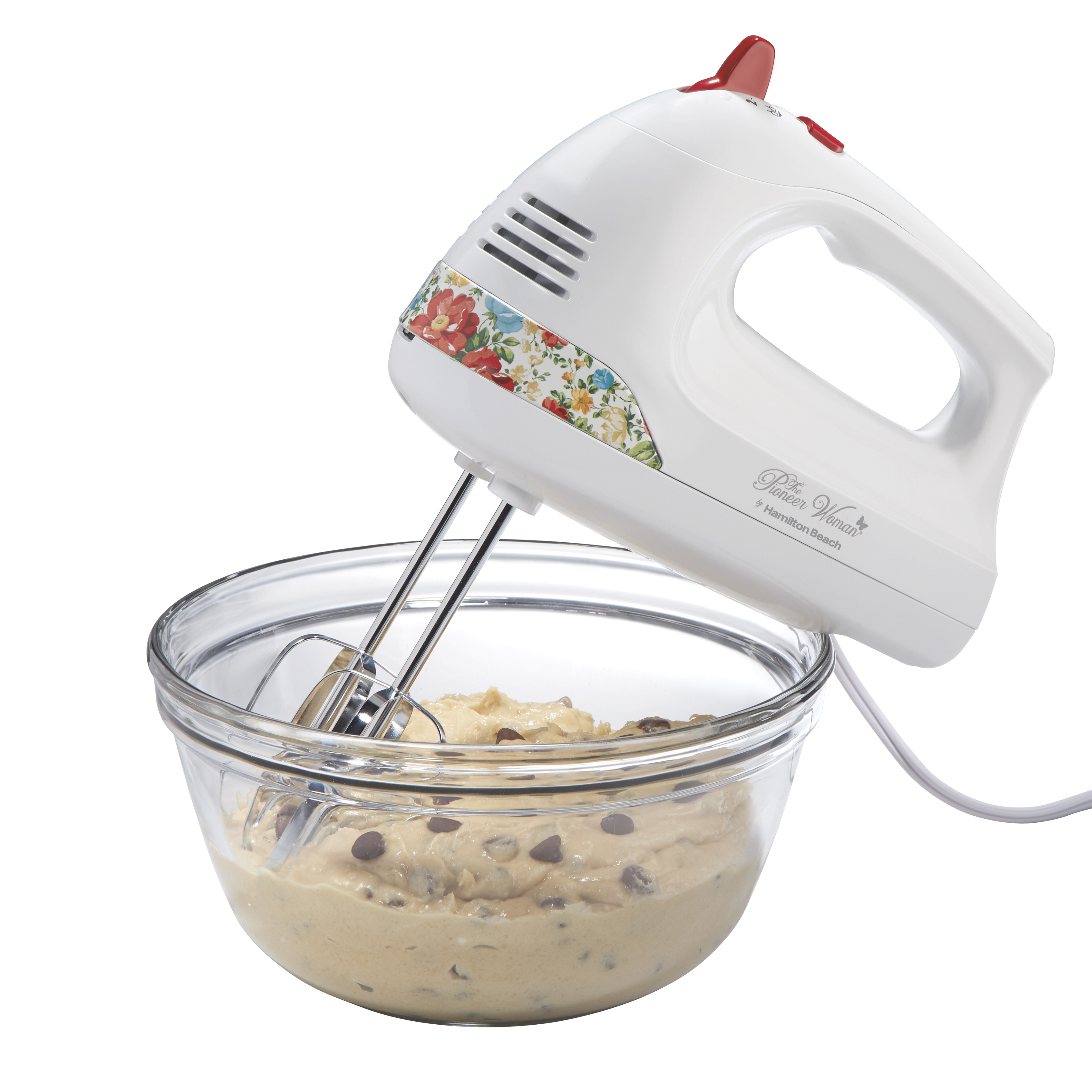 The Pioneer Woman 6-Speed Hand Mixer with Vintage Floral Design and Snap-On Case - image 4 of 7
