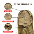 thumbnail image 4 of Ebo Premium Destiny Yaki Straight Drawstring Ponytail Hair 20″ Inch ( 1 Jet Black ), 4 of 6