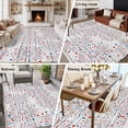 thumbnail image 5 of 4th of July Area Rugs 6'x9', Washable Small Throw Rugs for Kitchen Dining room, Independence Day Farmhouse Wooden Grain Indoor Outdoor Rug Non-Slip Low Pile Carpet Runner Reversible Floor Mats, 5 of 8