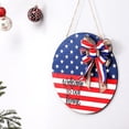 thumbnail image 3 of Hanging Wood Americana Heart Welcome Sign Wooden Patriotic Welcome Door Sign, 3 of 6