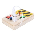 thumbnail image 2 of Tablero de actividad Enchufe Enchufe Interruptor eléctrico Juguete Juguetes educativos para edades tempranas para niños Yotijar cambiar el tablero ocupado, 2 of 10