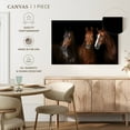 thumbnail image 5 of Elephant Stock Brown Stallion Horses Wall Art - Horizontal Canvas Wall Art - Living Room Wall Decor - Animal Canvas - Black And Brown Decor - 30" x 20", 5 of 8