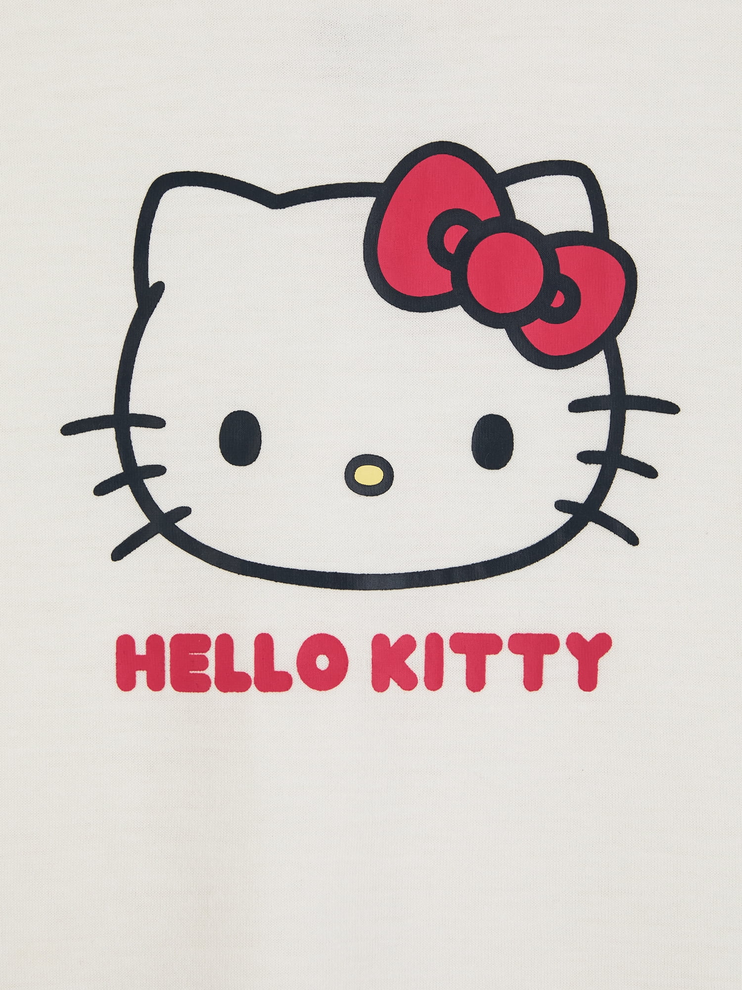 Hello Kitty x Wonder Nation Girls Short Sleeve Pajama Top and Short Pajama Set, 2-Piece, Sizes 4-18