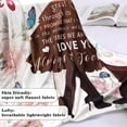 thumbnail image 5 of Mom Blanket Gift Personalized Fleece Throw Envelope Blanket Birthday Gifts for Women from Daughter, 5 of 6