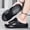 Black Gray, variant on Men's Air Cushion Shock-Absorbing Two-Way Slide Sandals, New Functional Style Platform Slippers with Adjustable Heel Strap, Casual Sports Beach Sandals, Slip-On Slides for Indoor and Outdoor Use