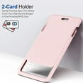 thumbnail image 6 of lsiaeian Hard Plastic ID Badge Holder Vertical Slide Open Card Case Name Tag Holders Badge Sleeve ID Case Protector with Clear Window for Nurses Office School Credit Cards, 6 of 7