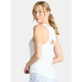 thumbnail image 3 of Avia Women's and Women's Plus Ribbed Shirred Back Tank Top, Size XS-4X, 3 of 5