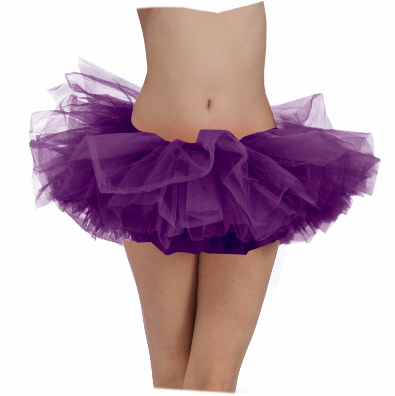 Purple Adult Tutu Ballerina Ballet Pettiskirt Elastic Costume