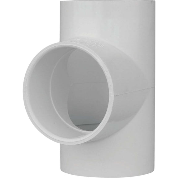 Charlotte Pipe & Found PVC 02400 1600 Schedule 40 Tee, PVC, 2 inch
