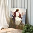 thumbnail image 5 of P&L Art Framed Canvas Wall Art - 8"x10" Warm Open-Armed Jesus in Grassy Field - Cozy Faith-Focused Decor for Prayer Nook/Desk Shelf, 5 of 9