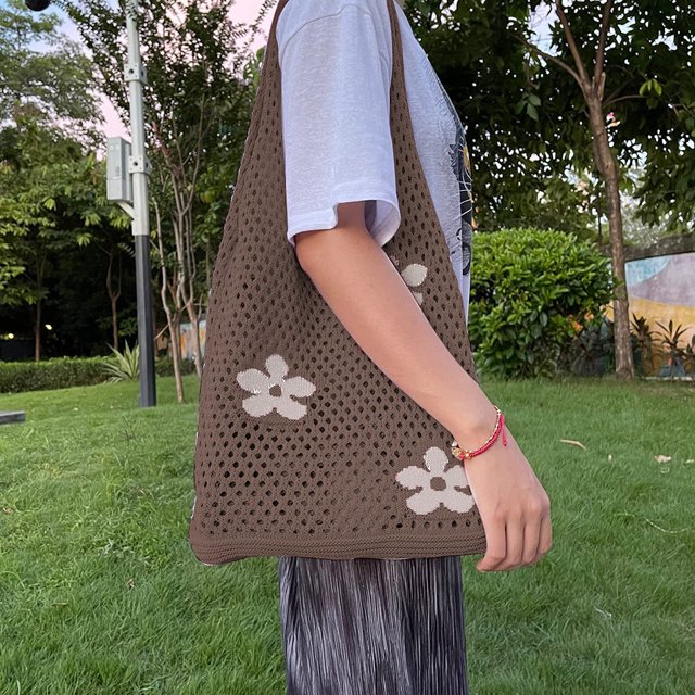 Bolso de mano para mujer, monederos vagabundos de flores, bolsos de compras suaves de gran capacidad, bolso de mano para mujer Likrtyny Para Estrenar