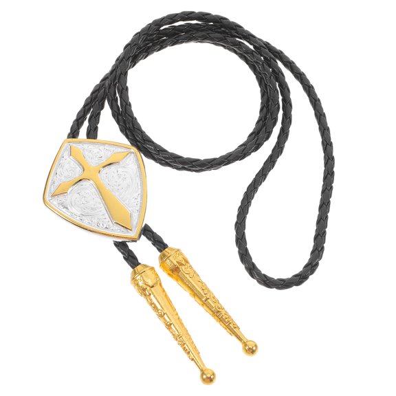 HEANUJJ Adjustable Cross Bolo Tie Western Cowboy Necktie Zinc Alloy for Shirts, Suits and Casual Wear
