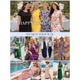 thumbnail image 5 of Chiclily Women's Summer Maxi Dress Loose Short Sleeve T-Shirt Long Dress Casual Side Split Sundress with Pockets, S-2XL, 5 of 9