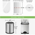 thumbnail image 2 of PLUHKN-8 Gallon 130 Counts Strong Trash Bags Garbage Bags by , fit 30 Liter Kitchen Waste Basket, Medium Trash Bags Can Liners for Home Office Kitchen Bathroom Bedroom, Black, 2 of 4
