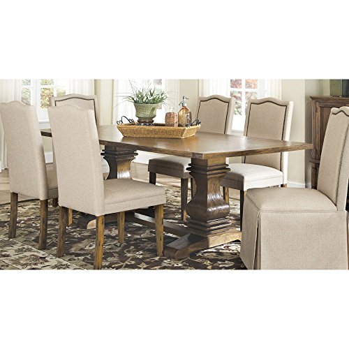 Coaster Parkins Rustic Amber Rectangular Dining TableFinishRustic