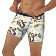 thumbnail image 3 of Cauagu Snake And Moon Print Men's Boxer Briefs, Funny & Cute Underwear Elastic Waistband Briefs Ideal Gift for Men,1-Pack, 3 of 7