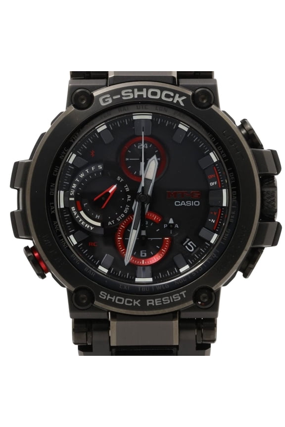 Pre-Owned CASIO GSHOCK MTGB1000 Series MTGB1000B1AJF Black Stainless Steel Men's...