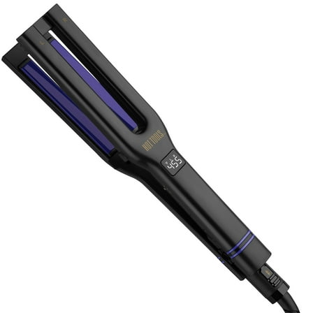 Hot Tools Pro Signature 1/2" Charcoal Dual Plate Flat Iron Hair Straightener, Black
