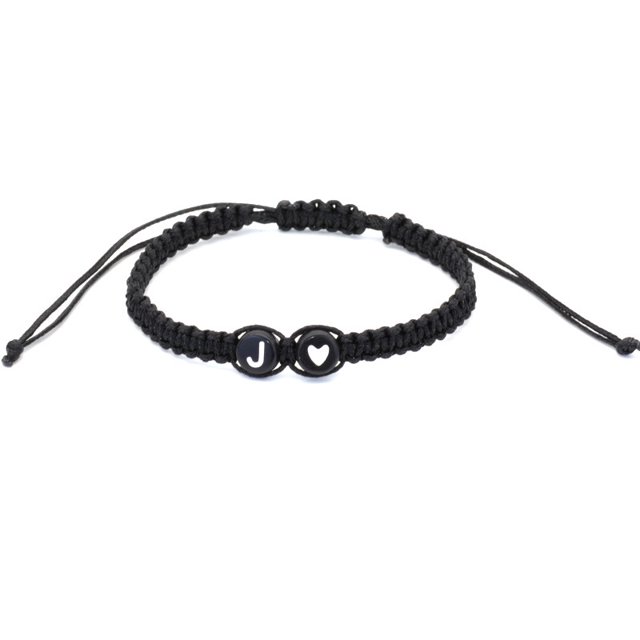 ShiYe toys store Pulseras con inicial J para mujeres, rellenos de calcetines para adolescentes, mejores amigos, regalos de cumpleaños, graduación, enlace de corazón, hermana, hija, día de la madre, ma