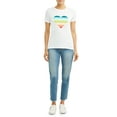 thumbnail image 3 of EV1 from Ellen DeGeneres Women's Ombre Heart Crew Neck Tee, 3 of 6