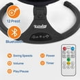 thumbnail image 6 of Electric Baby Swing for Infants ,Portable Baby Swing  with Timing Function 5 Swing Speeds Bluetooth Touch Screen,Music Speaker 12 Preset Lullabies for Babies 0-9 Months,0-20lb,Unisex,Black, 6 of 15