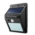 thumbnail image 3 of Lámpara de pared con sensor de movimiento y energía solar, impermeable, 20 LED, para exteriores, 4 unidades, 3 of 3