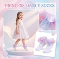 thumbnail image 5 of Big Ruffle Socks Double Lace Turn Cuff Girls Lace Princess Dance Socks with Ruffle Trim Breathable Cotton Frilly Cute Bobby Dress Sock for Kids, 5 of 5