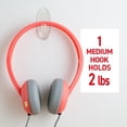 thumbnail image 4 of Wall Hooks Command, tamaño mediano, transparente, 7 ganchos con 12 tiras, 1 kg, 4 of 9
