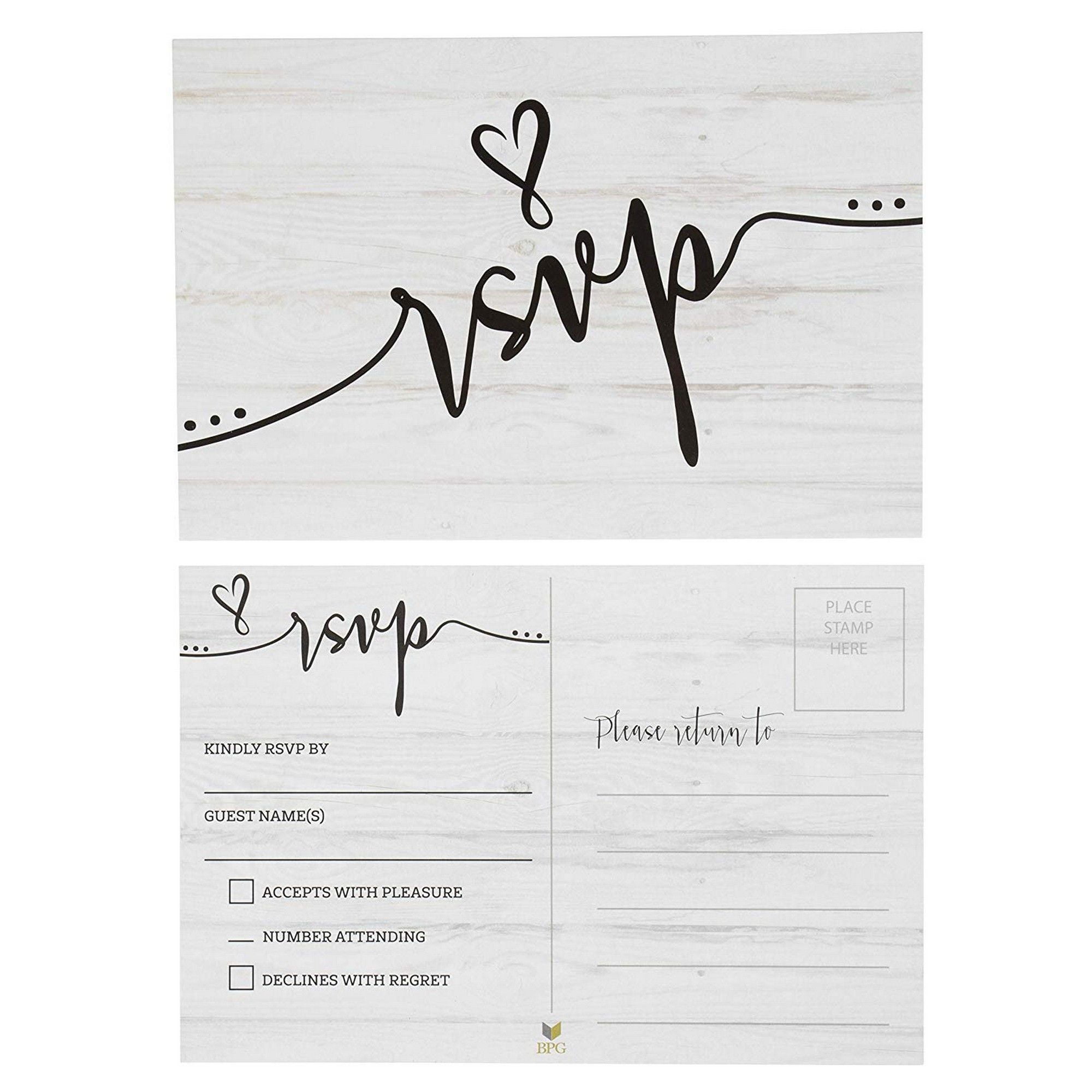 rsvp cards 60pack rsvp postcards response return card