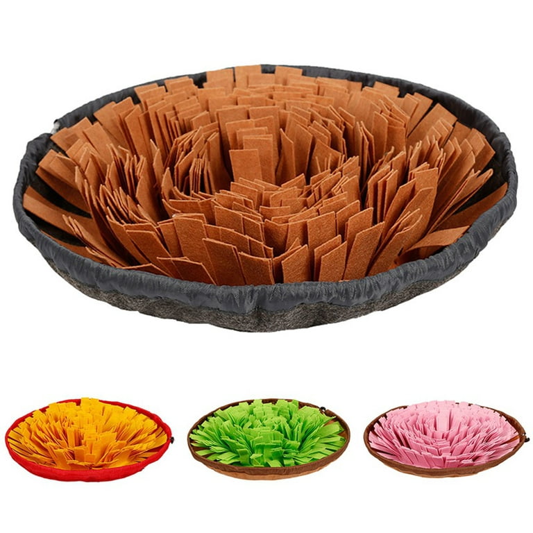 NEECONG Dog Snuffle-Mat Slow-Feeder-Bowl - Simulating Grassland for  Boredom, Encourages Natural Foraging Skills for Pet, Treat Indoor Outdoor  Stress Relief, Portable and Compact