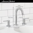 thumbnail image 7 of American Standard 7105.801 Studio S 1.2 GPM Widespread Bathroom Faucet - Brushed Cool, 7 of 7