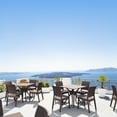 thumbnail image 6 of Luxury Commercial Living 31.5" Brown Solid Square Patio Dining Table, 6 of 7