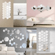 thumbnail image 5 of Juego De Espejos De Pared Acrílicos Con Pegatina, 90 Piezas plata, 5 of 5