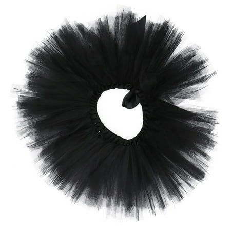 

HOMEMAXS 1Pc Halloween Gauzy Skirt Party Costume Accessory Performance Dress Black