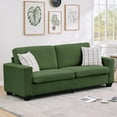 thumbnail image 1 of Qinaqin 83 inch Moderno Sofá Corduroy 3 Seater Profundo Seat con Ancho Armrest Removable cm de Anchoashable Cojín Cover Comfy para Living Room/Bedroom/Apartment/Small Space Verde, 1 of 7
