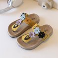 thumbnail image 2 of WNVMWI Little Girls Flip Flops Toddlers Summer Platform Sandals Kids Soft Soled Thong Sandal Childrens Beach Slippers Yellow Size 5.5, 2 of 5