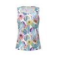 thumbnail image 3 of Picia Cactus Pattern Women's Workout Tank Top,Breathable Activewear,Slim Fit Athletic Top,Versatile Workout Moisture-wicking top-Large, 3 of 9