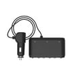 thumbnail image 3 of Auto Drive Triple 12V/24V Cigarette Lighter Adapters with USB Charging Ports, Compatible with Smartphones and Tablets, 3 of 8