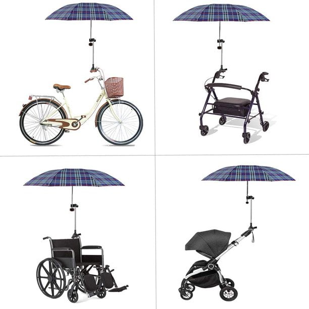 CHUANK Bicycle Mount Holder Umbrella Bar Holder Wheelchair Baby Chair Bike Umbrella Frame Stand Handle Umbrella Connector Stroller Holder Moped Bike