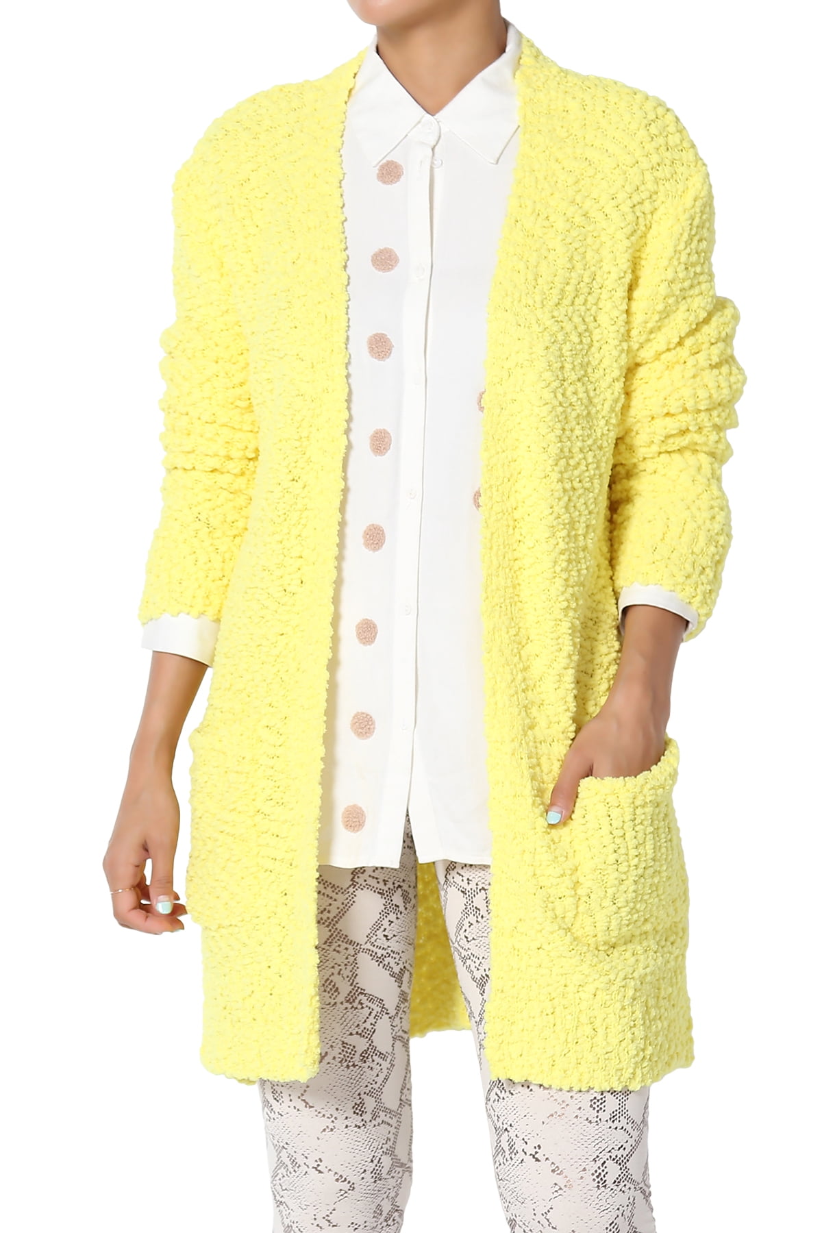 yellow cardigan walmart